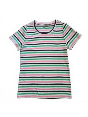 Perfect Fit Women's Striped Cotton T-Shirt Size L